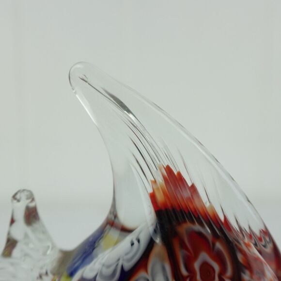 Hand Blown Art Glass Colorful Fish Paperweight Decor Figurine - Picture 6 of 14